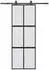 vidaXL Schiebetür mit Beschlag Schwarz 76x205 cm Hartglas 3375914