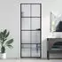 vidaXL Innentür Schlank Schwarz 76x201,5 cm Hartglas und Aluminium 155124