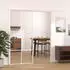 vidaXL Schiebetür ESG-Glas und Aluminium 90x205 cm Weiß 151672