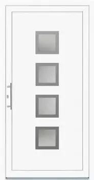 Panto Kunststoff-Haustür K025 Weiß 100 cm x 200 cm DIN L