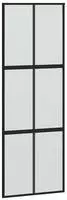 vidaXL Schiebet&uuml;r Schwarz 76x205 cm Hartglas und Aluminium