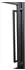 Inova Loft Glastür 830 x 2115 mm Klarglas 6 Felder Kickplatte DIN Links Komplettset Beschlag in Schwarz mit Griffstange und Zarge