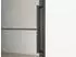 Inova Loft Glastür 830 x 2115 mm Satiniert 3 Felder DIN Rechts Komplettset Beschlag in Schwarz mit Griffstange und Zarge