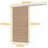 Inova Holzschiebetür Wildeiche 880 x 2035 mm Komplettset mit Griffmuschel