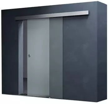 Mai & Mai Amalfi Glasschiebetür Vollsatiniert 77,5x205cm Softclose 8mm ESG (TS12-775)