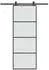 vidaXL Schiebetür mit Beschlag 76x205 cm ESG-Glas & Aluminium 3332862