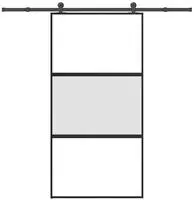 vidaXL Schiebet&uuml;r mit Beschlag 102,5x205 cm Hartglas & Aluminium
