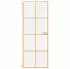 vidaXL Innentür Schlank Golden 76x201,5 cm Hartglas und Aluminium 155140