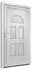 vidaXL Haustür Weiß 98x208 cm PVC 3187913