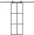 vidaXL Schiebetür mit Beschlag 76x205 cm ESG-Glas & Aluminium 3332818