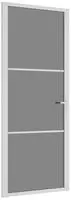 vidaXL Innent&uuml;r 83x201,5 cm Wei&szlig; ESG-Glas und Aluminium