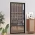vidaXL Innentür 102,5x201,5 cm Schwarz ESG-Glas und Aluminium 350563