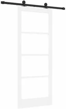 vidaXL ORKDAL Schiebet&uuml;r mit Hardware-Set Wei&szlig; 83x202cm (3332110)