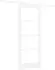 vidaXL ORKDAL Schiebetür Weiß 83x202cm Massivholz Kiefer & Glas (3332082)