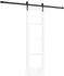 vidaXL ORKDAL Schiebetür Weiß 61x198,5cm Massivholz Kiefer und Glas (3332462)