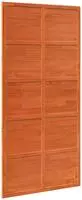 vidaXL Scheunent&uuml;r Wachsbraun 100 x 208 cm Massives Kiefernholz