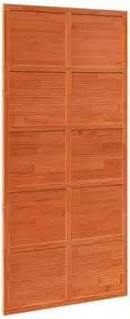 vidaXL Scheunent&uuml;r Massives Kiefernholz Wachsbraun 100x208cm (860852)