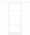 vidaXL ORKDAL Schiebetür Massivholz Kiefer & Glas 83x202cm Weiß (3331886)