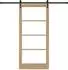 vidaXL ORKDAL Schiebetür Natur Massivholz Kiefer & Glas 93x202cm (3332483)