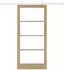 vidaXL ORKDAL Schiebetür Massivholz Kiefer & Glas 93x202cm (3332091)