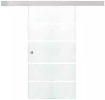 Home Deluxe SIRENA & SAPHIR Glasschiebetür Milchglas Softclose 90x205cm (SIRENA)