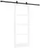 vidaXL ORKDAL Schiebetür Massivholz Kiefer & Glas Weiß 83x202cm (3332138)
