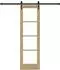 vidaXL Schiebetür Massivholz Kiefer und Glas 61x198,5cm (3332321)