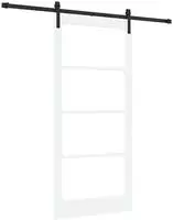 vidaXL Schiebet&uuml;r ORKDAL Wei&szlig; und Schwarz 93 x 202 cm