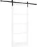 vidaXL ORKDAL Schiebetür Weiß/Schwarz 93x202cm (3331868)