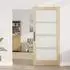 vidaXL ORKDAL Schiebetür Massivholz & Glas 93x202cm (3332063)