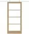 vidaXL ORKDAL Schiebetür Massivholz & Glas 93x202cm (3332063)