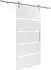 Inova Glasschiebetür Blockstreifen satiniert offene Laufschiene 900x2080mm (BHTW460G75-BHZP460E02)