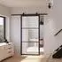 Inova Glasschiebetür Loftstyle satiniert Softclose 88x203cm (BHTF480G1171-BHZP481H08)