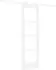 vidaXL ORKDAL Schiebetür Massivholz Kiefer & Glas Weiß 61x198,5cm (3332070)