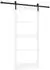 vidaXL ORKDAL Schiebetür weiß und schwarz 93x202cm