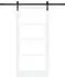 vidaXL ORKDAL Schiebetür weiß und schwarz 93x202cm