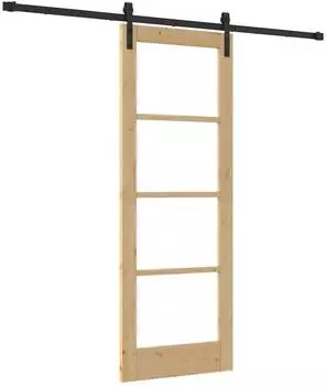 vidaXL Schiebet&uuml;r ORKDAL 73,5x198,5cm, natur