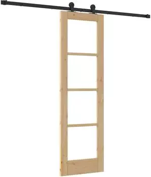vidaXL ORKDAL Schiebet&uuml;r Natur 61x198,5cm