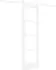 vidaXL Schiebetür Weiß 61x198,5cm Massivholz Kiefer (3332406)