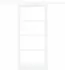 vidaXL Schiebetür Weiß 93x202cm Massivholz Kiefer (3332260)