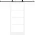 vidaXL ORKDAL Schiebetür Weiß 93x202cm Massivholz Kiefer und Glas (3332148)
