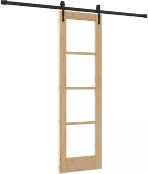 vidaXL ORKDAL Schiebet&uuml;r Natur 61x198,5cm (3332461)
