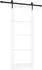 vidaXL ORKDAL Schiebetür Weiß 83x202cm Massivholz Kiefer und Glas (3332446)