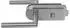 Inova Mistral Glastür ESG 834x1972mm mit Beschlag DB70 (verriegelbar)