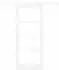 vidaXL ORKDAL Schiebetür weiß 83x202cm Massivholz Kiefer & Glas (3332054)