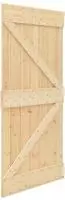 vidaXL T&uuml;r NARVIK 100 x 210 cm Massivkiefer (Unbehandelt) Natur