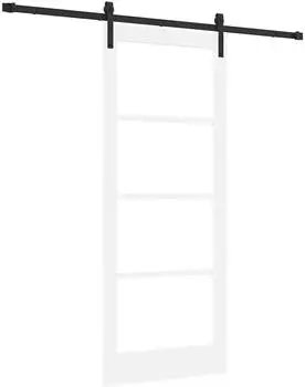 vidaXL Schiebet&uuml;r ORKDAL wei&szlig; und schwarz 83x202cm