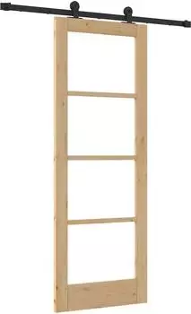 vidaXL ORKDAL Schiebet&uuml;r natur 73,5x198,5cm (3332099)