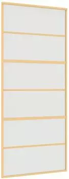 vidaXL Schiebet&uuml;r Golden 90x205cm, mattiertes ESG-Glas, Aluminium (155164)