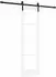 vidaXL ORKDAL Schiebetür weiß und schwarz 61x198,5cm